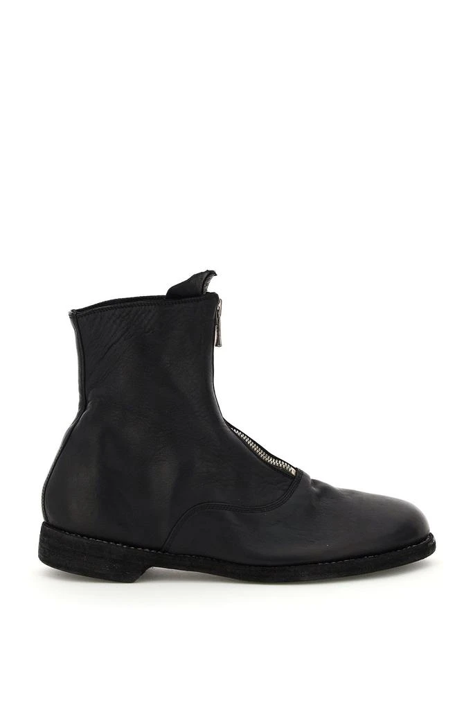 商品guidi|FRONT ZIP LEATHER ANKLE BOOTS,价格¥5841,第1张图片