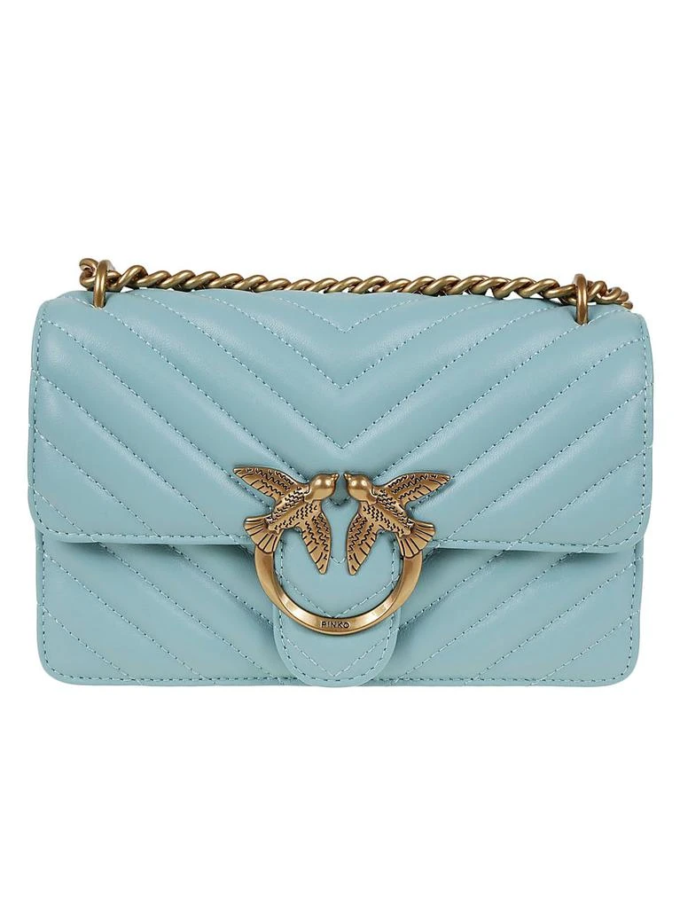 商品PINKO|Pinko Lovebird Quilted Chain-Linked Crossbody Bag,价格¥1868,第1张图片