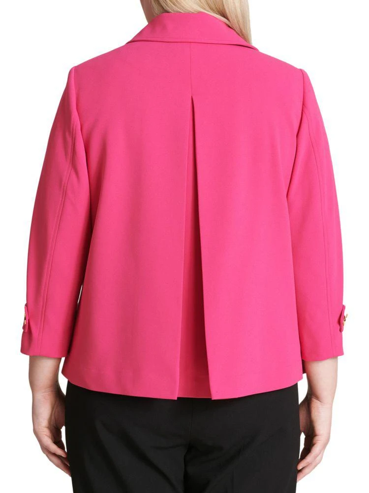 商品Calvin Klein|Plus Quarter-Sleeve Jacket,价格¥280,第2张图片详细描述