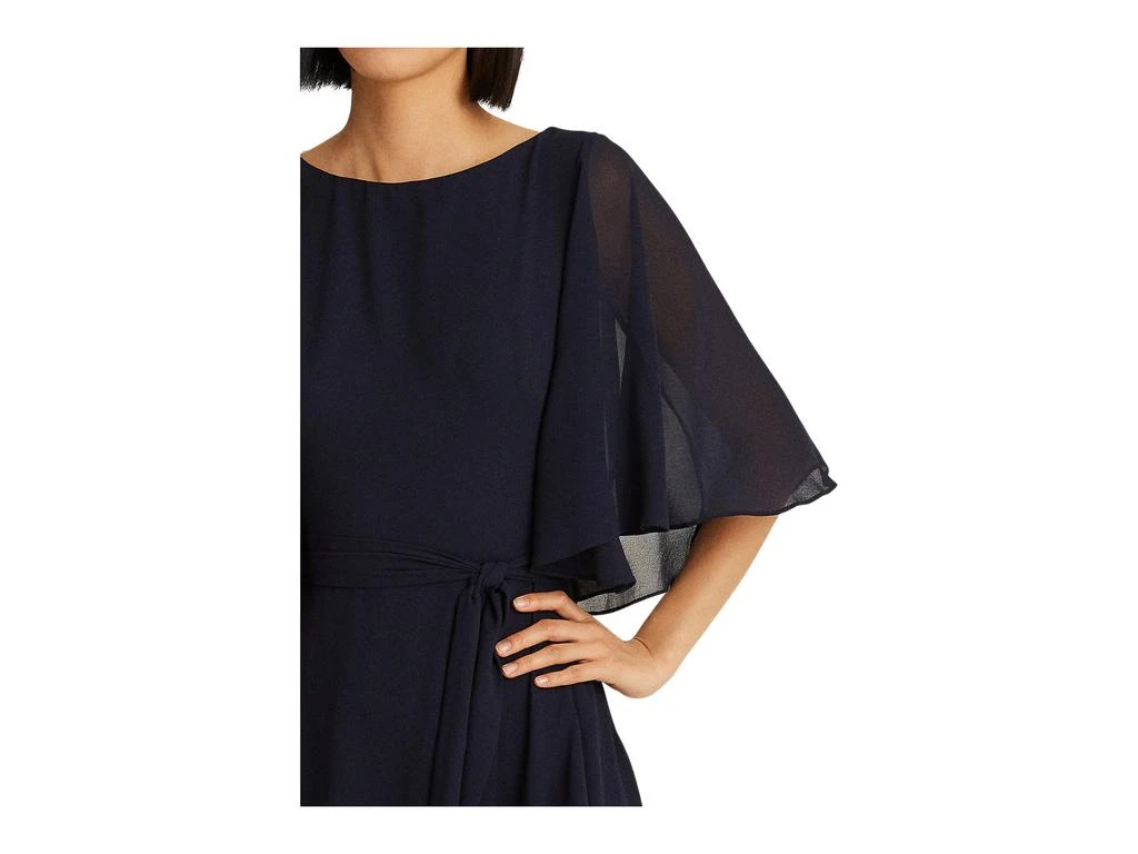 商品Ralph Lauren|Ruffled Georgette Cocktail Dress,价格¥1097,第4张图片详细描述