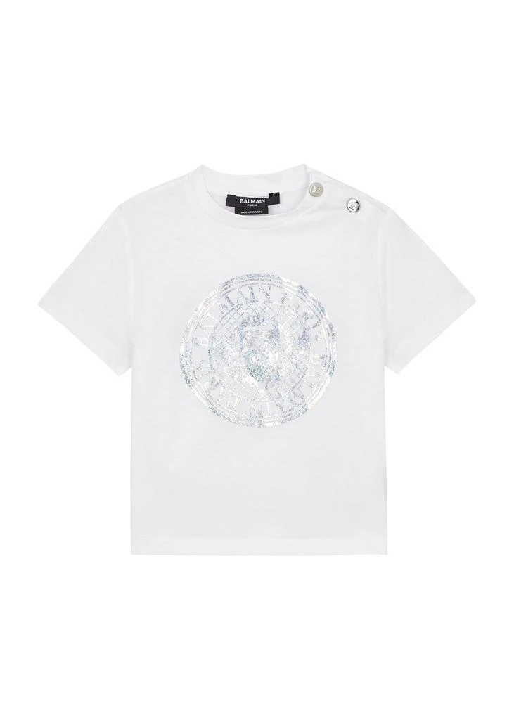 商品Balmain|KIDS Logo cotton T-shirt (12-36 months),价格¥494,第1张图片