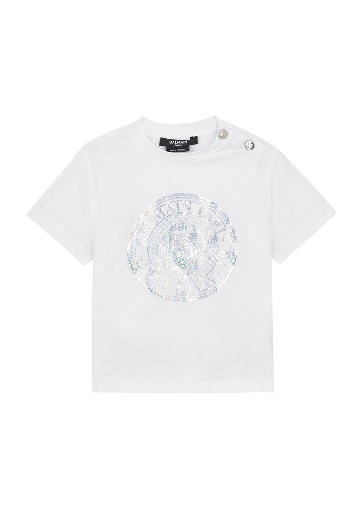 商品Balmain|KIDS Logo cotton T-shirt (12-36 months),价格¥1329,第1张图片