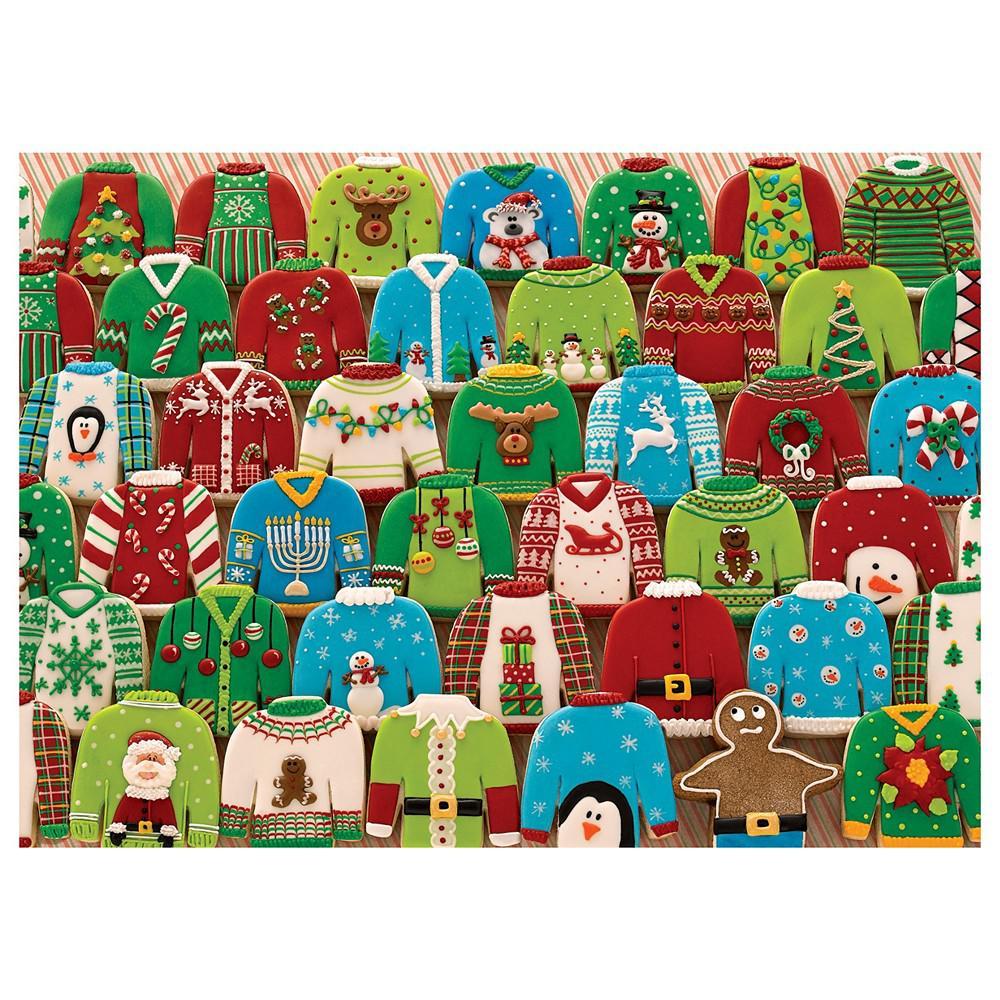 商品MasterPieces Puzzles|Cobble Hill Ugly Xmas Sweaters 1000 Piece Jigsaw Puzzle,价格¥194,第1张图片