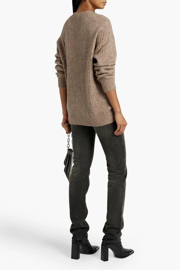 商品Alexander Wang|Ribbed alpaca-blend sweater,价格¥1567,第3张图片详细描述