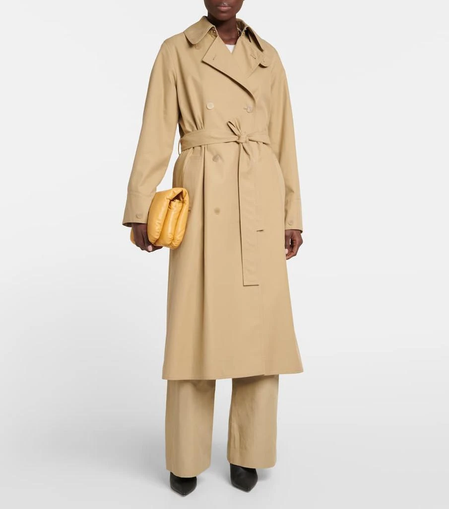 Double-breasted cotton trench coat 商品