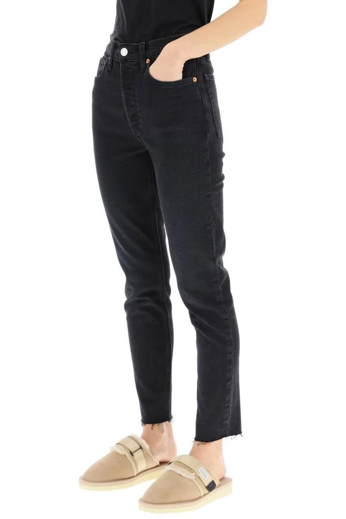 商品Re/Done|Re/done 90s high rise ankle crop jeans,价格¥1180,第4张图片详细描述