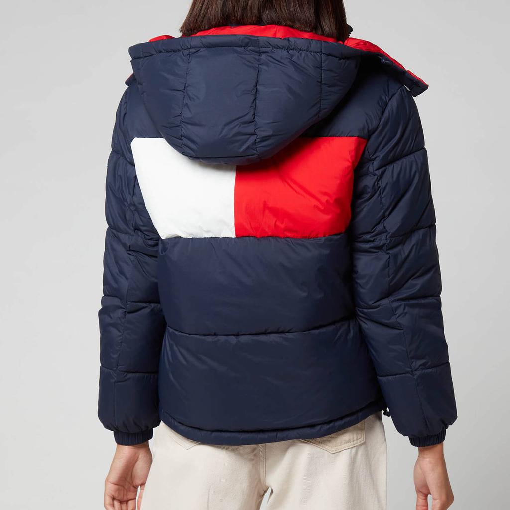 Tommy Jeans Women's Colourblock Contrast Hood Jacket - Twilight Navy商品第2张图片规格展示