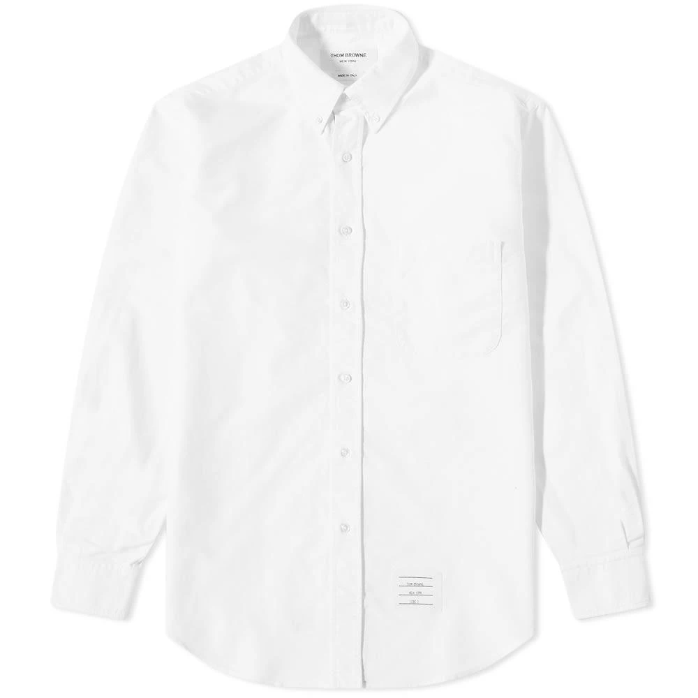 商品Thom Browne|Thom Browne Grosgrain Placket Oxford Shirt,价格¥1454,第1张图片