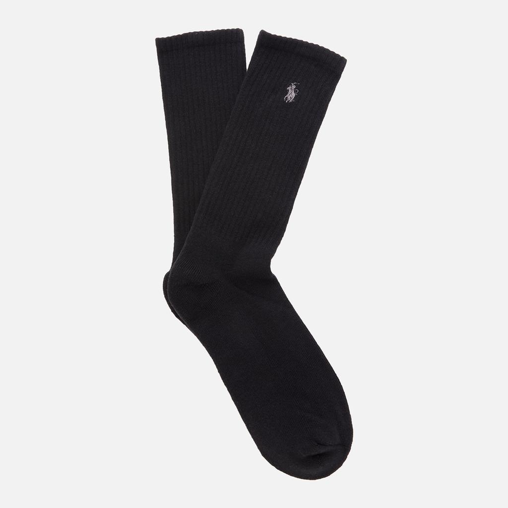 Polo Ralph Lauren Men's 6 Pack Crew Socks - Black商品第2张图片规格展示