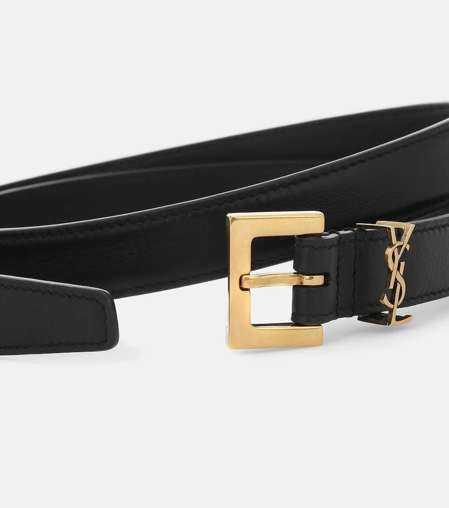 商品Yves Saint Laurent|logo真皮仿古金色腰带,价格¥3032,第3张图片详细描述