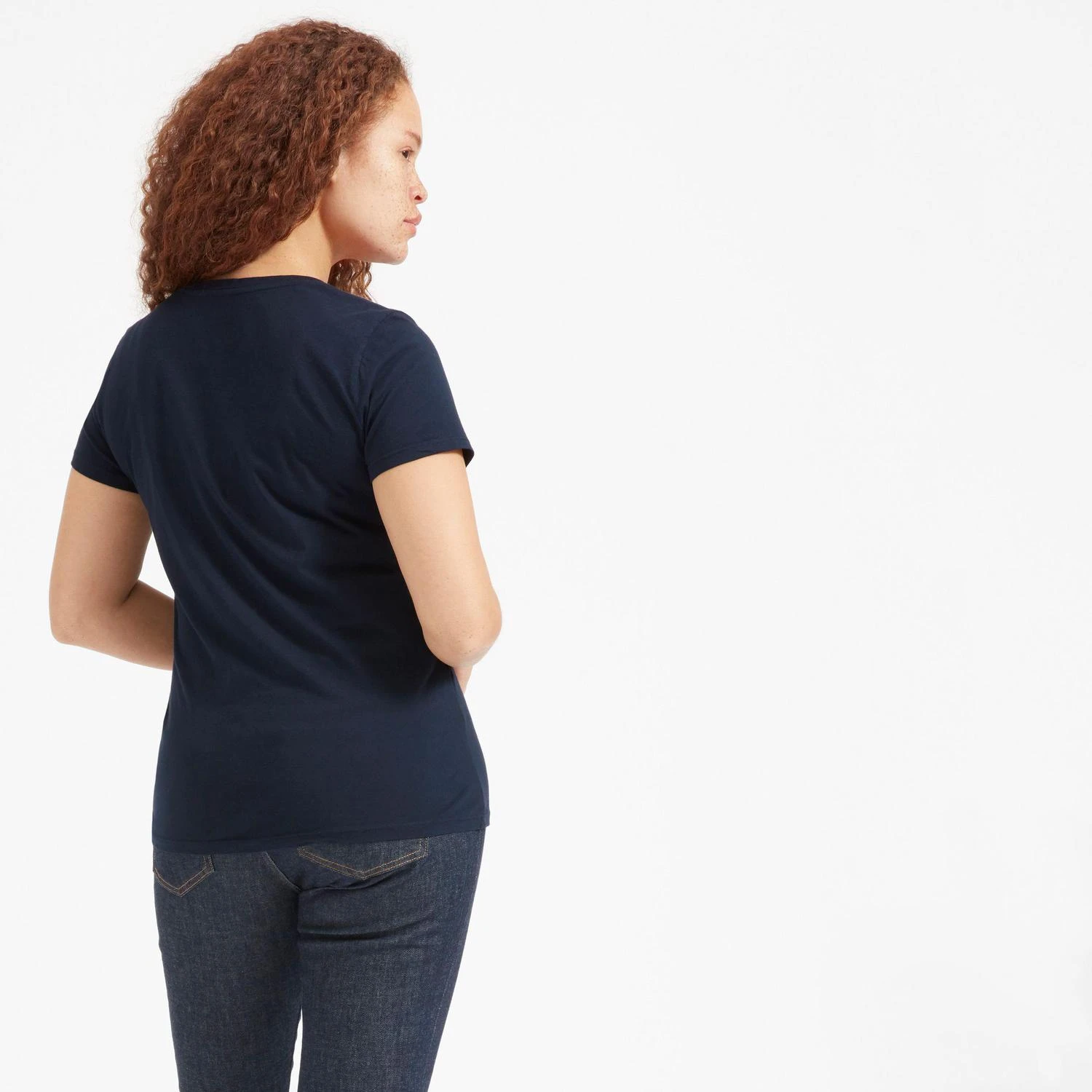 商品Everlane|纯棉V领T恤,价格¥133-¥148,第2张图片详细描述