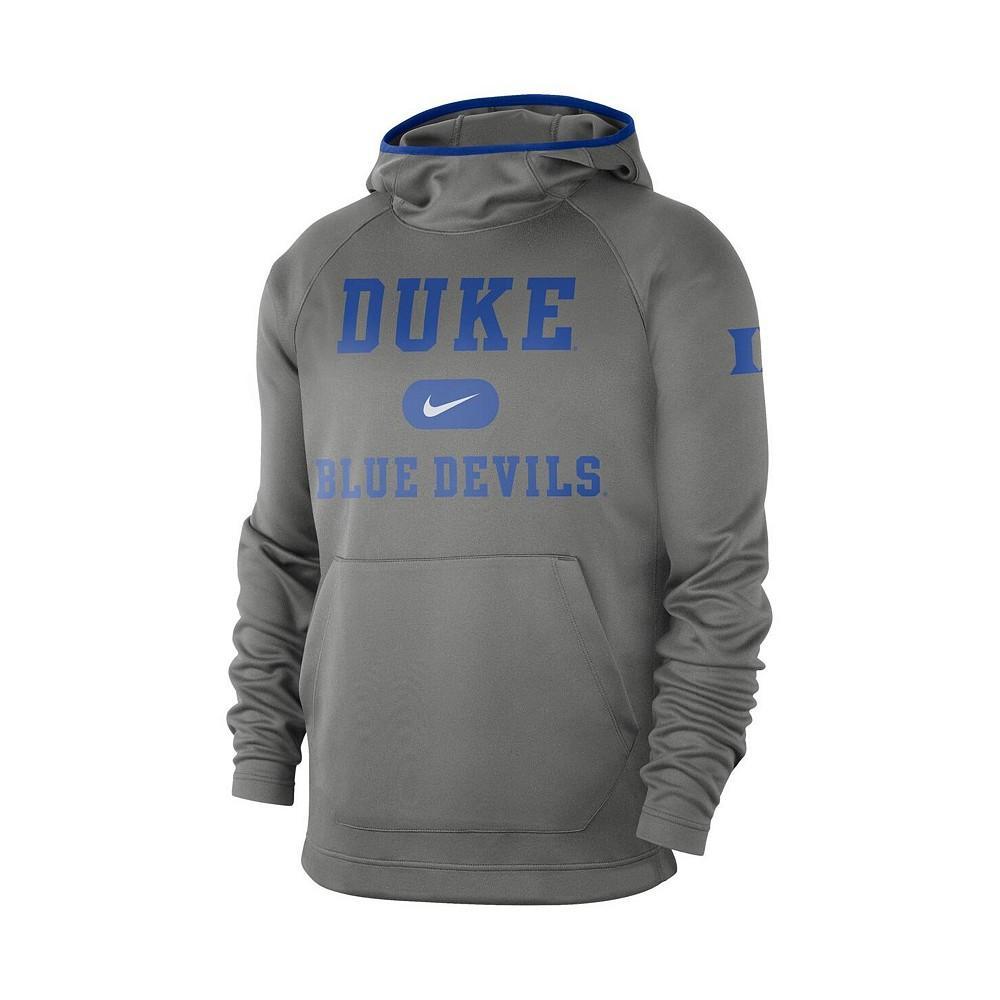 商品NIKE|Men's Gray Duke Blue Devils Basketball Spotlight Performance Raglan Pullover Hoodie,价格¥479,第4张图片详细描述