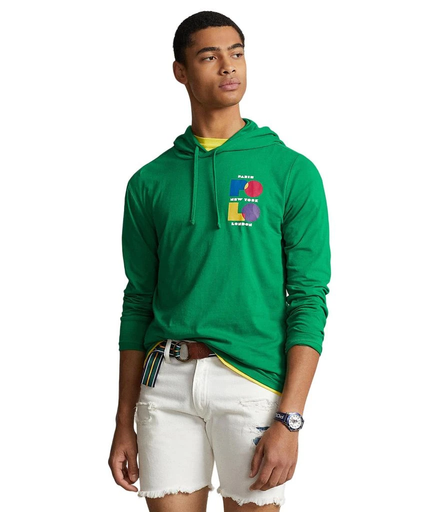 商品Ralph Lauren|Logo Jersey Hooded T-Shirt,价格¥234,第1张图片