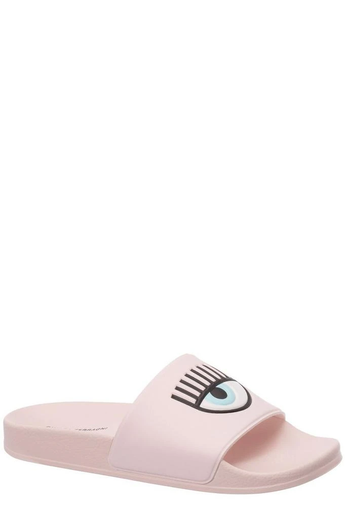 商品Chiara Ferragni|Chiara Ferragni Logo Printed Open-Toe Pool Slides,价格¥882,第2张图片详细描述