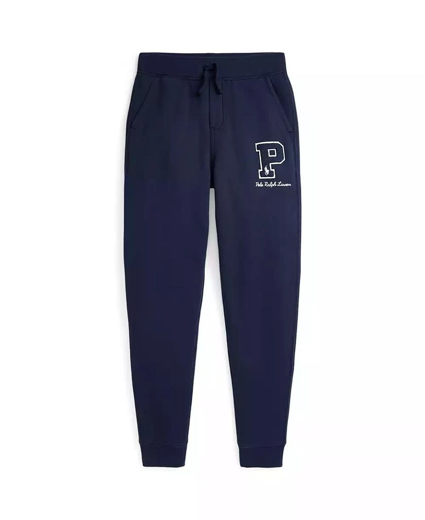 商品Ralph Lauren|Toddler and Little BoysFleece Letterman Jogger Pant,价格¥312,第1张图片