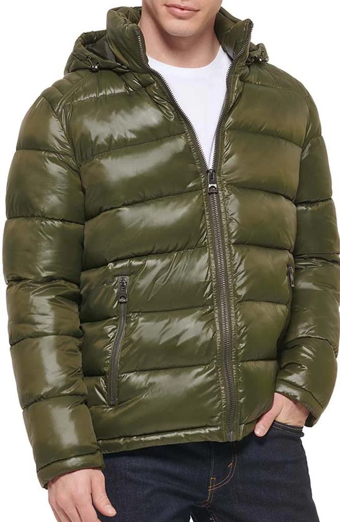 商品GUESS|Hooded Solid Puffer Jacket,价格¥349,第1张图片