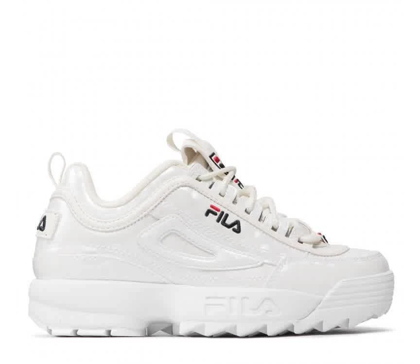 商品Fila|Ladies White Disruptor F Low-top Sneakers,价格¥485,第1张图片