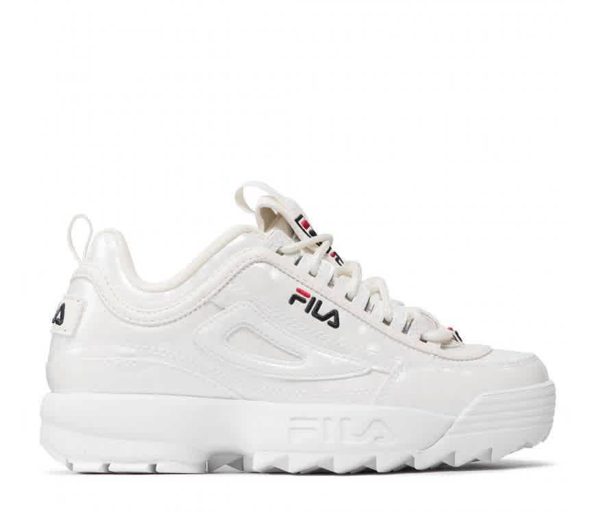 商品Fila|Fila Ladies White Disruptor F Low-top Sneakers, Brand Size 5.5,价格¥452,第1张图片