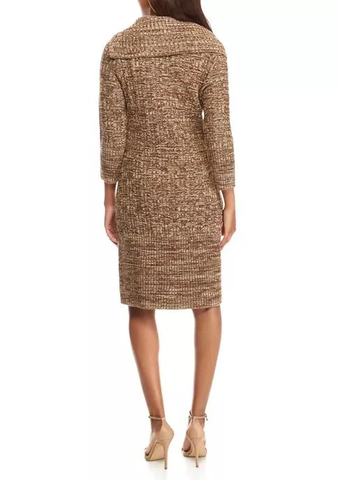 商品Sandra Darren|Darren Womens Marled Cowl Neck Sweater Dress,价格¥127,第2张图片详细描述