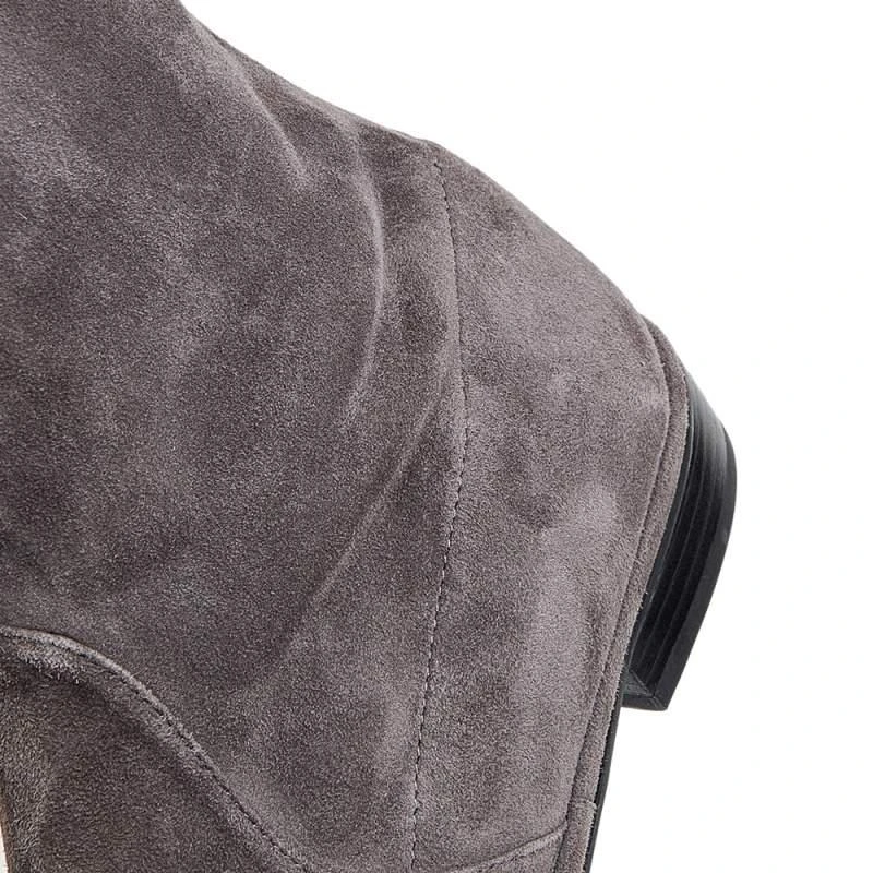 Stuart Weitzman Grey Suede Lowland Over The Knee Boots Size 38.5 商品