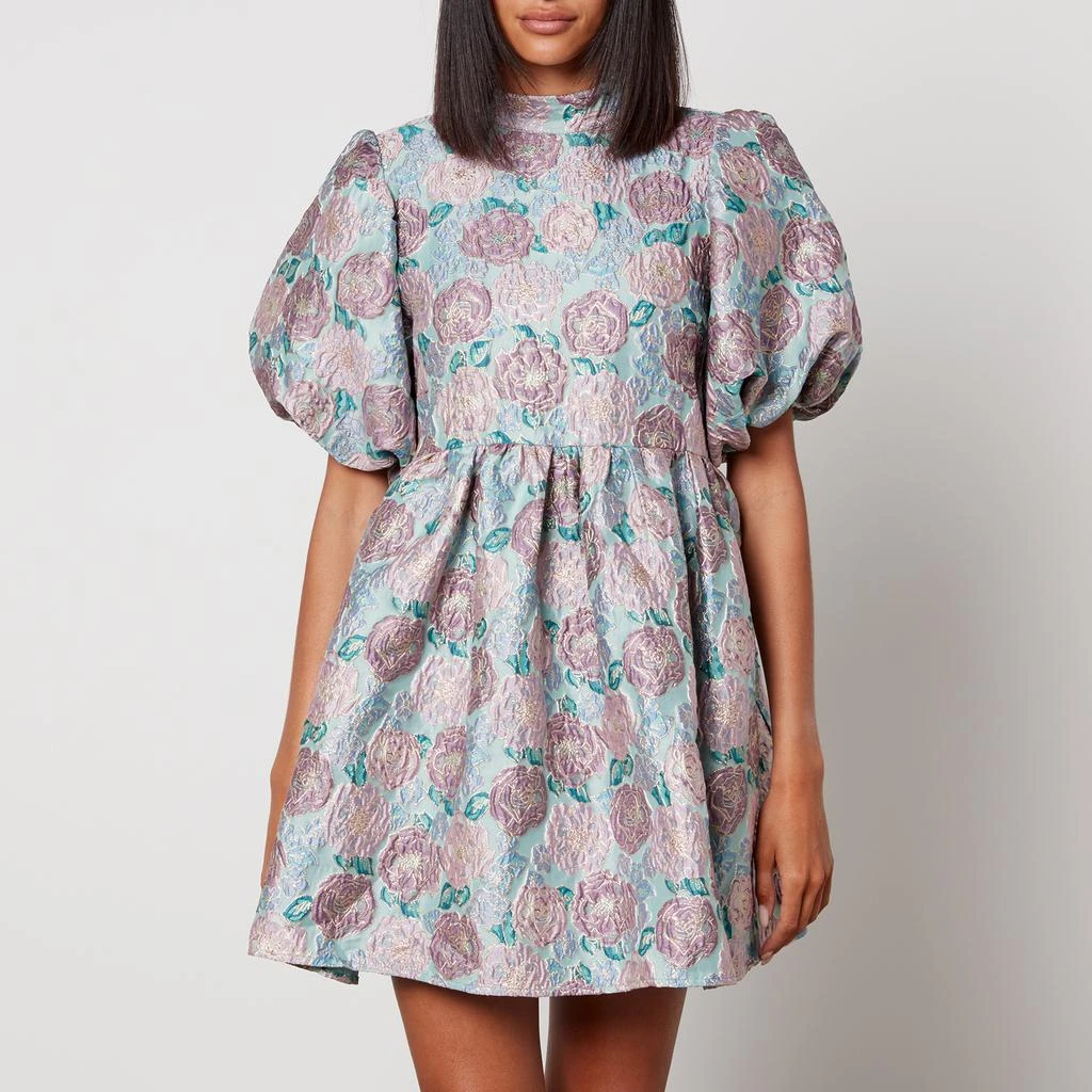 商品Sister Jane|Sister Jane Dream Iceland Poppy Floral-Brocade Mini Dress,价格¥1034,第1张图片