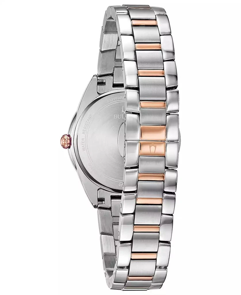 商品Bulova|Women's Sutton Diamond (1/10 ct. t.w.) Two-Tone Stainless Steel Bracelet Watch 32.5mm,价格¥2338,第3张图片详细描述