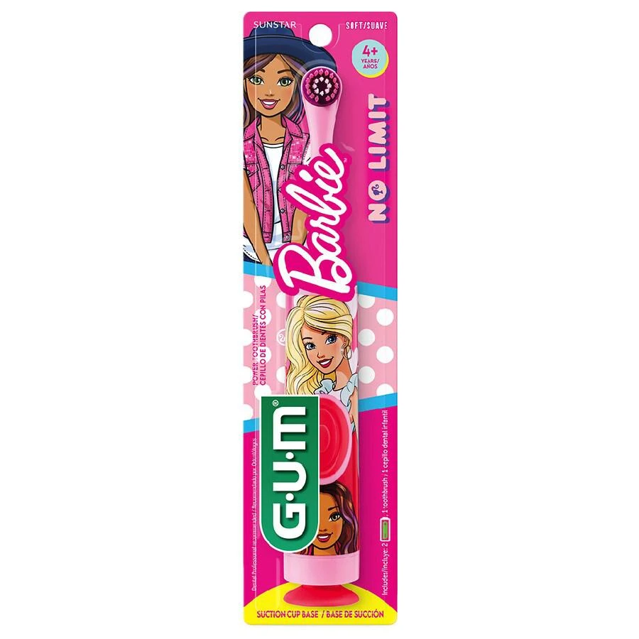 商品G-U-M|Barbie Kids Power Electric Toothbrush, Assorted Styles,价格¥50,第1张图片