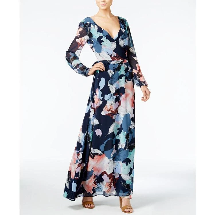 商品Bar III|Printed Wrap Maxi Dress, Created for Macy's,价格¥669,第1张图片