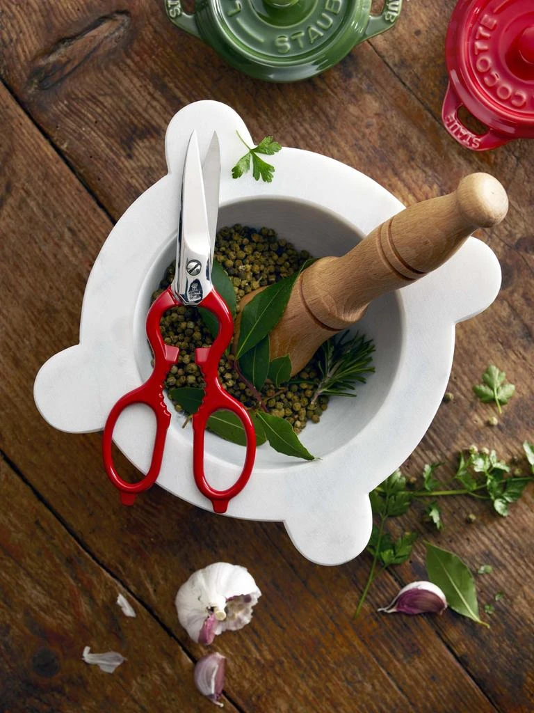 商品ZWILLING|Forged Multi-Purpose Kitchen Shears - Red Handle,价格¥702,第3张图片详细描述