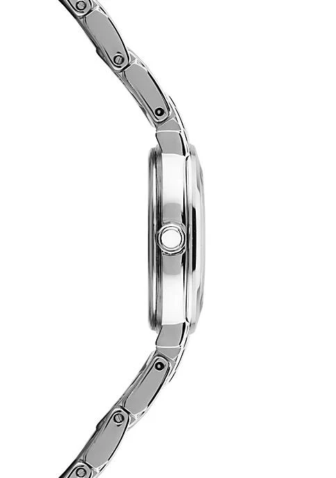 商品Seiko|Womens Tressia Silver Tone Stainless Steel Blue Mother Of Pearl Dial Watch,价格¥2098,第3张图片详细描述