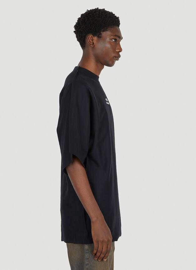 商品Balenciaga|Flat Logo Print T-shirt in Black,价格¥5638,第5张图片详细描述