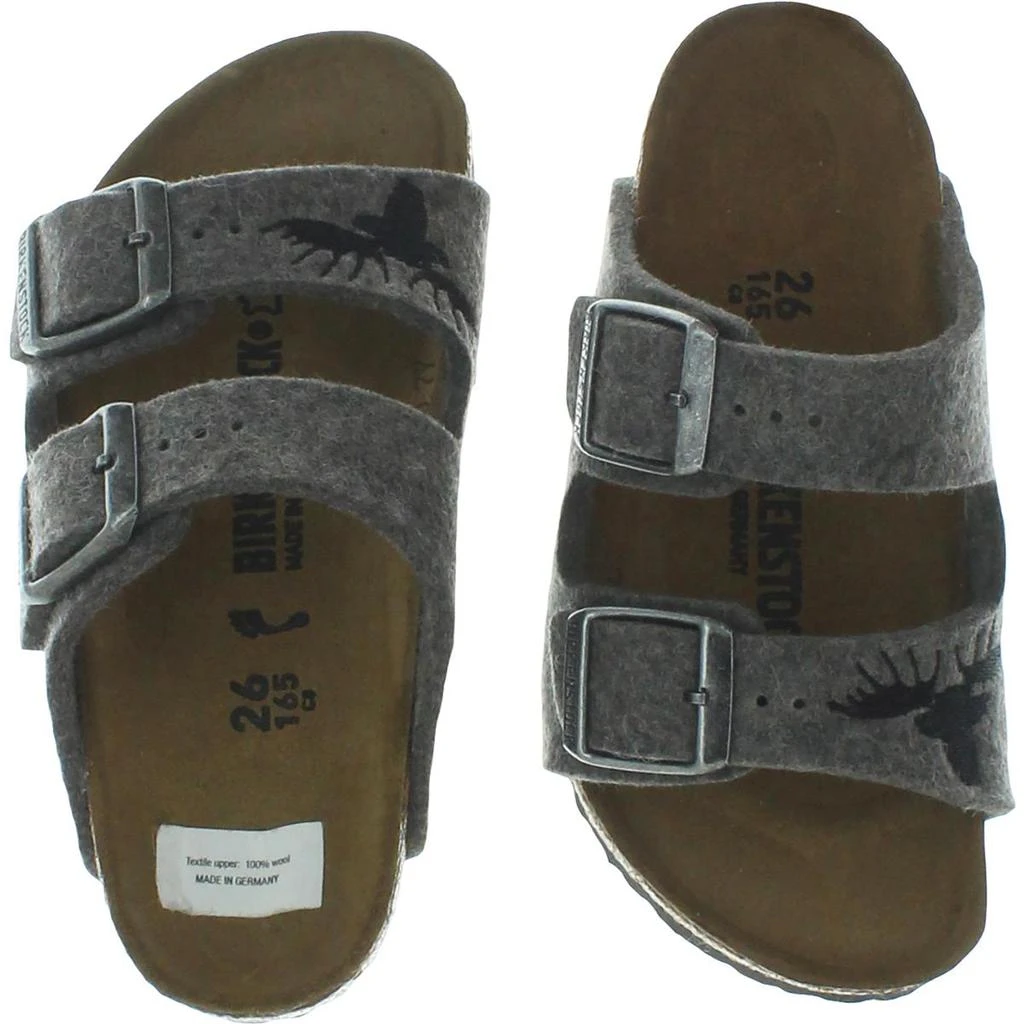 商品Birkenstock|Birkenstock Boys Arizona Wool Embroidered Footbed Sandals,价格¥101,第3张图片详细描述