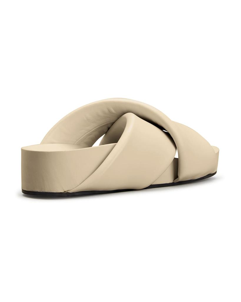 Lambskin Crisscross Slide Sandals商品第3张图片规格展示