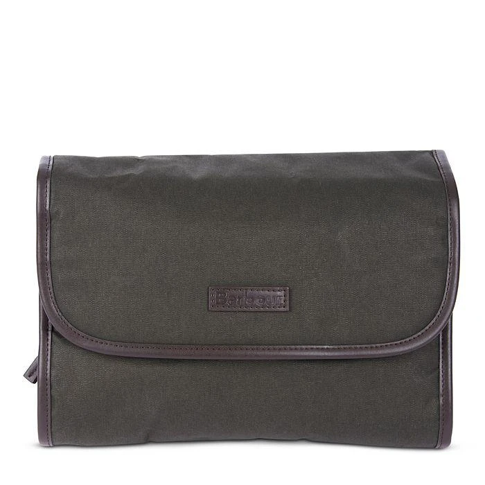 商品Barbour|Waxed Cotton Hanging Wash Bag,价格¥562,第1张图片详细描述