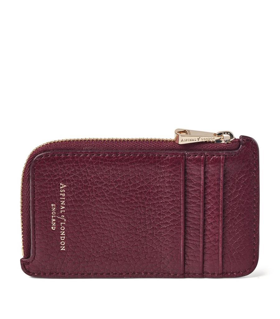 商品Aspinal of London|Small Leather Zipped Card Holder,价格¥557,第1张图片