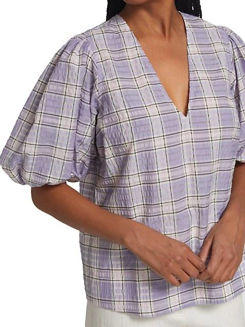 Seersucker Check Blouse 商品