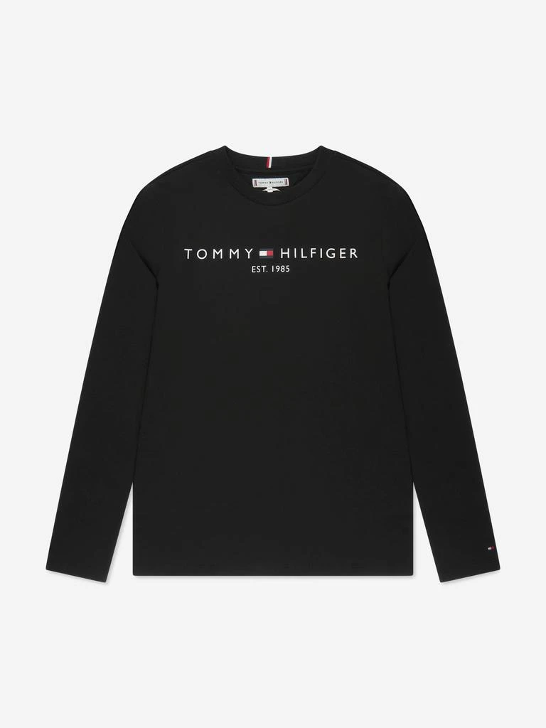 商品Tommy Hilfiger|Kids Essential Long Sleeve T-Shirt in Black,价格¥294,第1张图片
