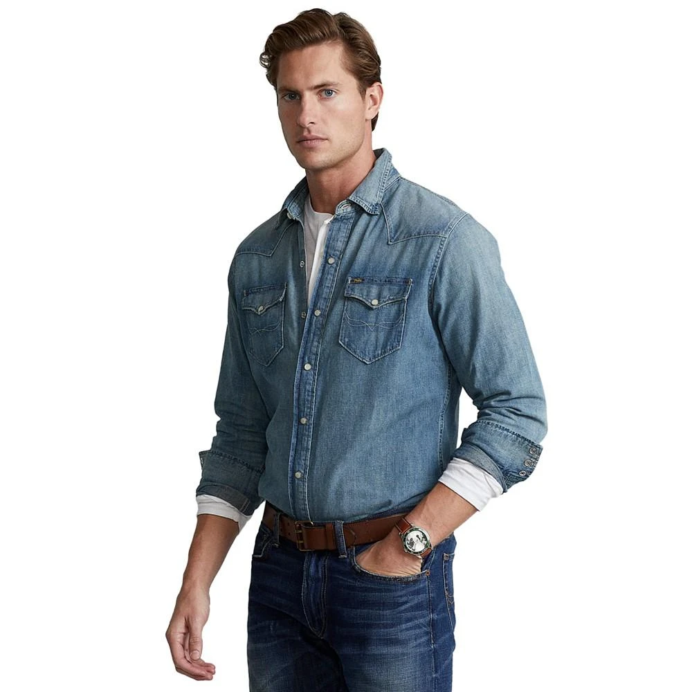 商品Ralph Lauren|Men's Classic-Fit Western Shirt,价格¥662,第1张图片