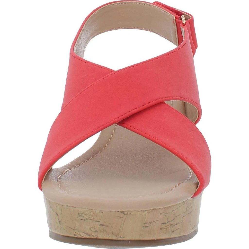 商品Journee Collection|Journee Collection Womens Jenice Cork Open Toe Wedge Sandals,价格¥62,第4张图片详细描述