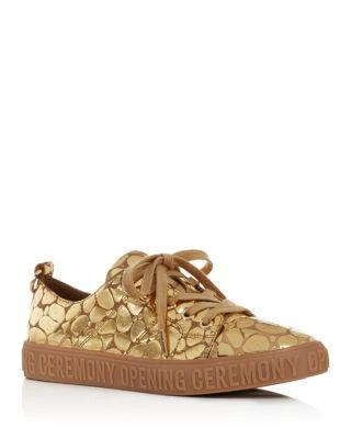 商品Opening Ceremony|Women's La Cienega Metallic Embossed Low Top Sneakers,价格¥1481,第1张图片