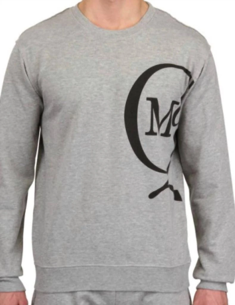 商品Alexander McQueen|Men Logo Sweatshirt In Grey,价格¥1023,第1张图片