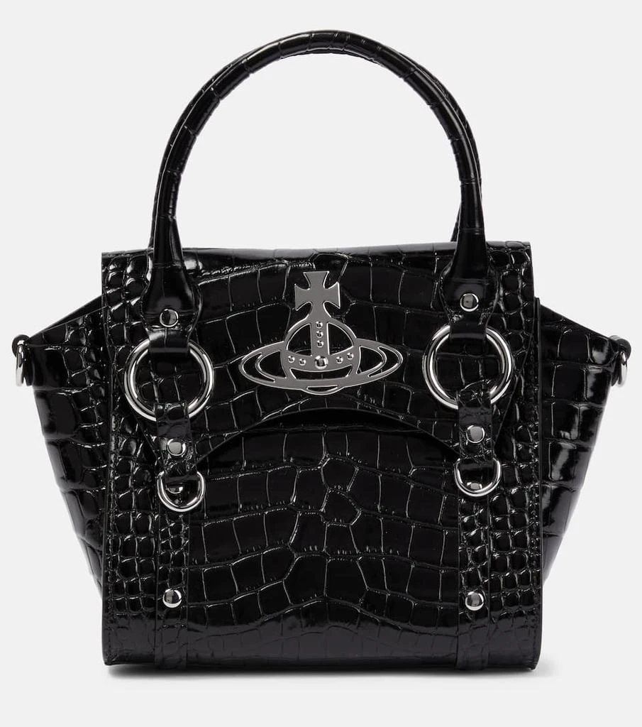 商品Vivienne Westwood|Betty S号鳄鱼纹皮革托特包,价格¥5118,第1张图片
