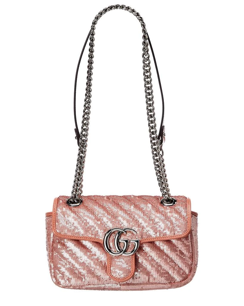 商品Gucci|Gg Marmont Mini Sequin Shoulder Bag,价格¥11764,第1张图片