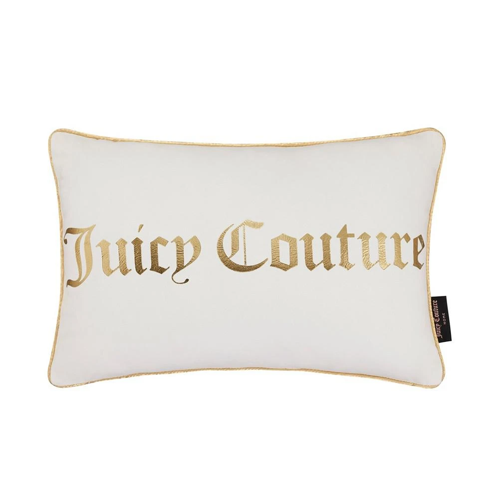 商品Juicy Couture|Gothic Words Decorative Pillow, 14" x 20",价格¥487,第1张图片