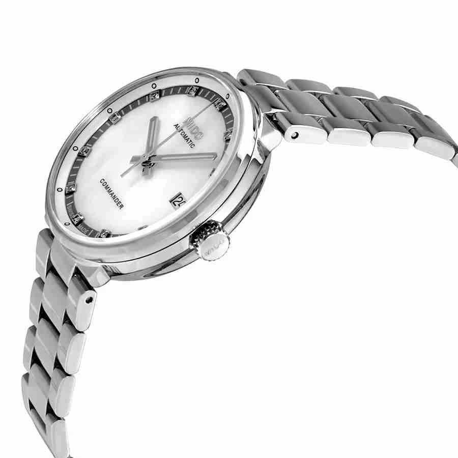 商品MIDO|Commander II Automatic Mother of Pearl Ladies Watch M014.207.11.116.00,价格¥3047,第2张图片详细描述