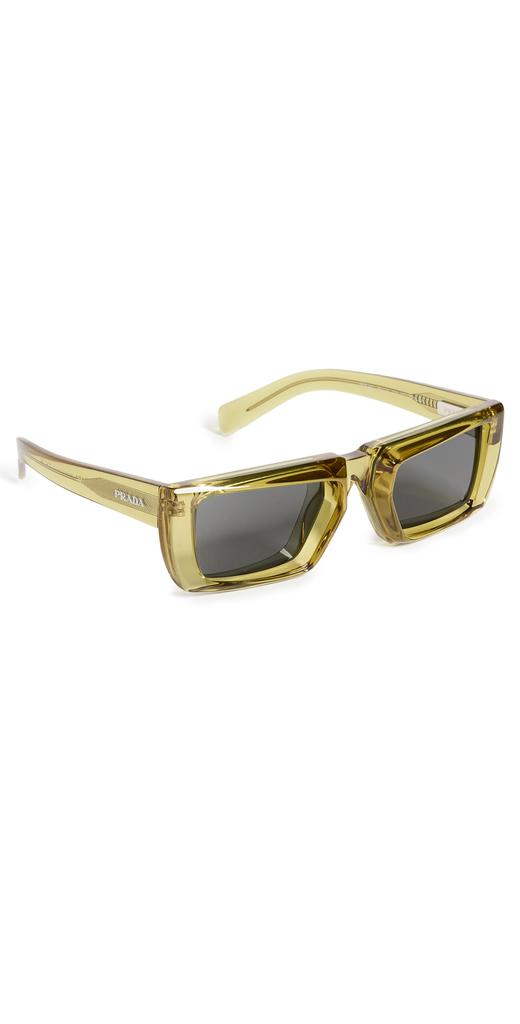 Prada 24YS Rectangle Runway Sunglasses商品第1张图片规格展示