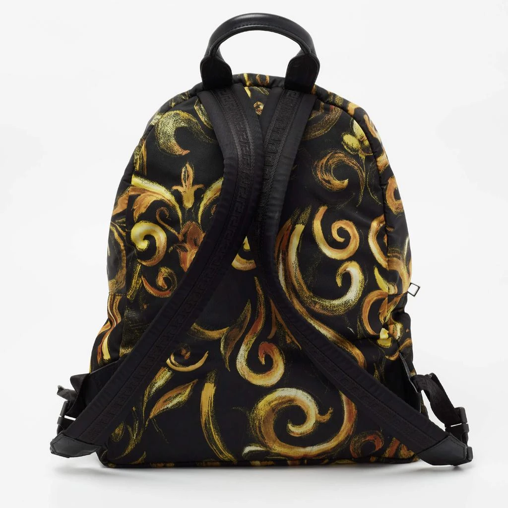 商品[二手商品] Versace|Versace Multicolor Printed Nylon and Leather Medusa Pallazo Backpack ,价格¥3379,第4张图片详细描述