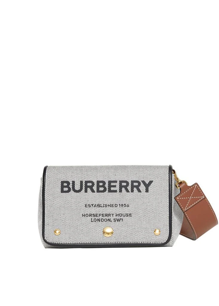 商品Burberry|Horseferry print cotton canvas small crossbody bag,价格¥8029,第1张图片