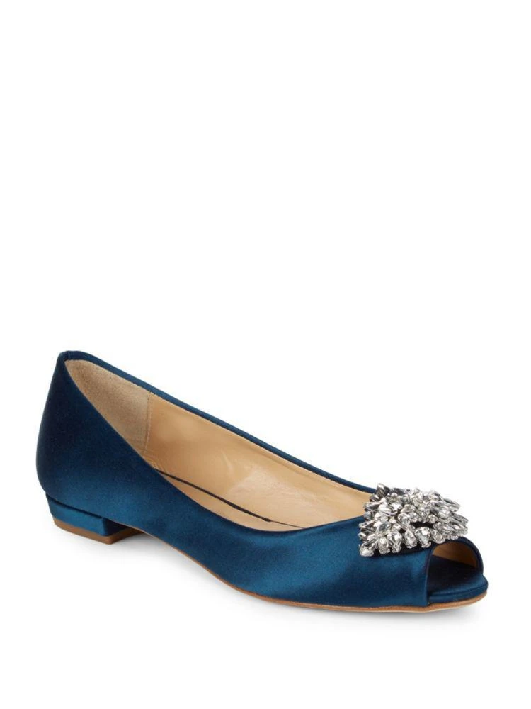Taft Open-Toe Leather Flats 商品