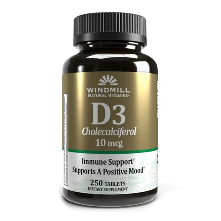 商品Windmill Vitamins|Windmill Vitamin D 400 IU Tablets, 250 Ea,价格¥60,第1张图片